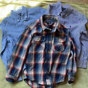 Boys button down RL shirts size 5